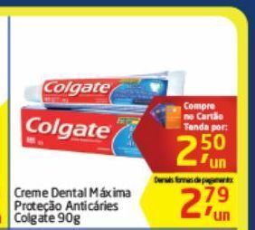 Tenda Atacado Creme dental colgate oferta