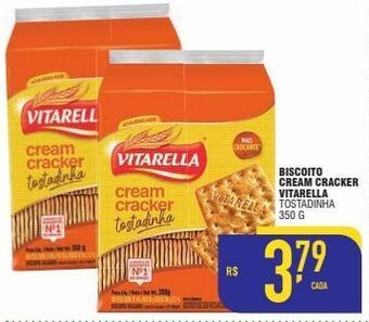 Mercantil Rodrigues Biscoito cream cracker vitarella tostadinha 350 g oferta