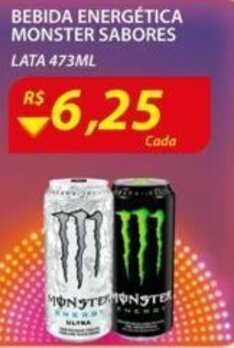 Assaí Atacadista Bebida Energetica Monster Sabores 473ml oferta