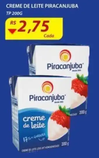 Assaí Atacadista Creme de Leite Piracanjuba 200g oferta