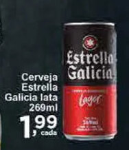 Cerveja Estrella Galicia lata 269ml