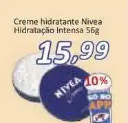 Supermercados Savegnago Creme Hidratante Nivea Hidratação Intensa 56g oferta