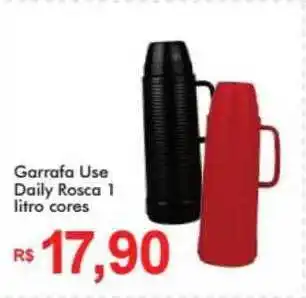 Garrafa Use Daily Rosca 1 Litro Cores