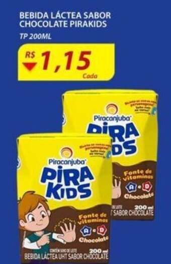 Assaí Atacadista Bebida Lactea Sabor Chocolate Pirakids 200ml oferta