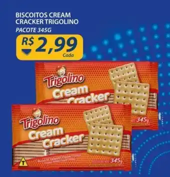 Assaí Atacadista Biscoitos Cream Cracker Trigolino 345g oferta