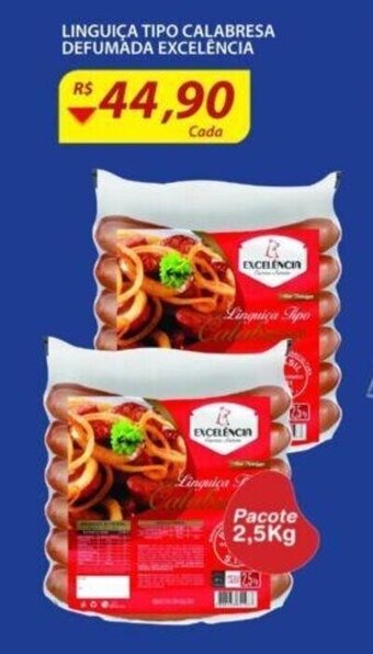 Assaí Atacadista Linguica tipo calabresa defumada Excelencia 2.5kg oferta