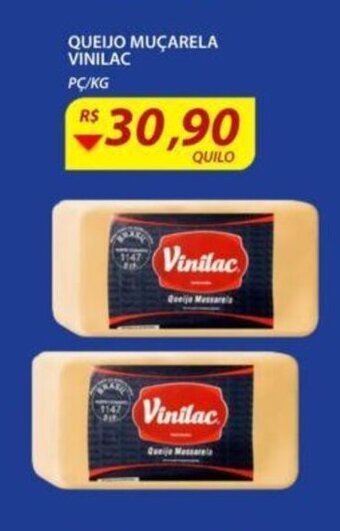 Assaí Atacadista Queijo Mucarela Vinilac 1kg oferta