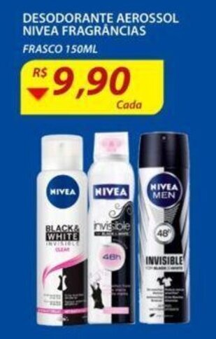 Assaí Atacadista Desodorante Aerossol Nivea Fragrancias 150ml oferta
