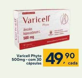 Varicell phyto 500mg - com 30 cápsulas