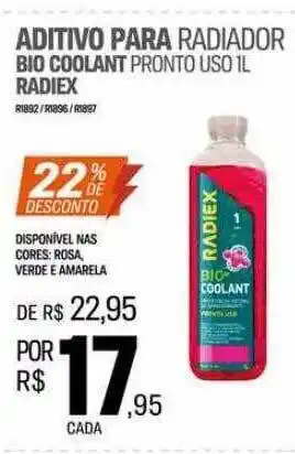 AutoZone Aditivo para radiador bio coolant pronto uso 1l radiex 22% de desconto oferta