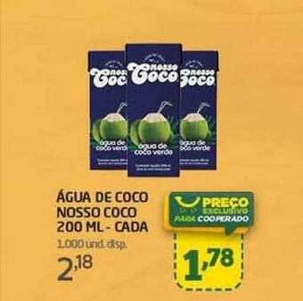 Cooper Agua de coco nosso coco oferta