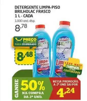 Detergente limpa-piso brilholac