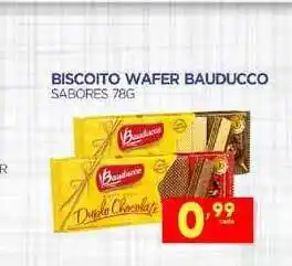 Novo Mix Biscoito Wafer Bauducco Sabores 78g oferta