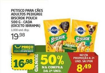 Cooper Petisco para cães adultos pedigree biscrok oferta