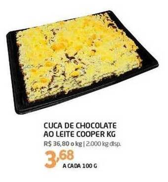 Cooper Cuca de chocolate ao leite cooper kg oferta