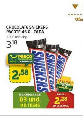 Chocolate snickers
