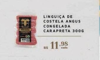 Empório Bahamas Linguiça de costela angus congelada carapreta oferta