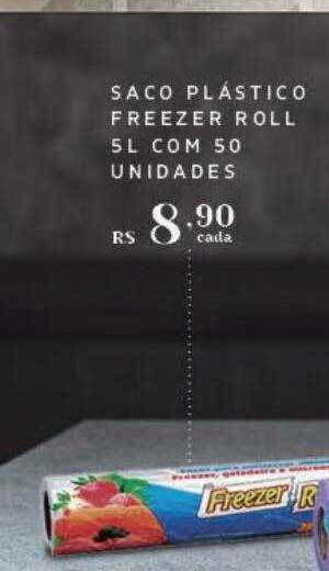 Saco plástico freezer roll