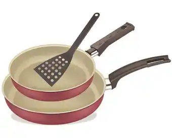 Pão de Açúcar Kit frigideira reta 16 + 20 + espátula - cereja fortaleza oferta