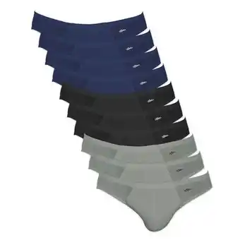 Farmácias Pague Menos Kit com 10 cuecas slip zorba algodão 791 g sortido oferta