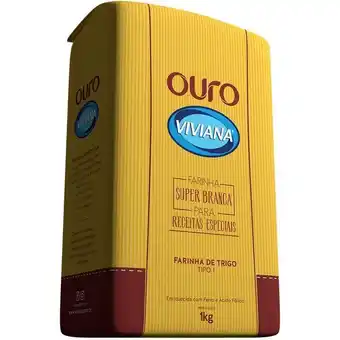 Macro Atacado Treichel Farinha de trigo viviana ouro 1kg oferta