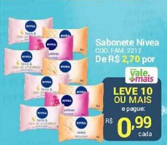 Farmácias Vale Verde Sabonete Nivea oferta