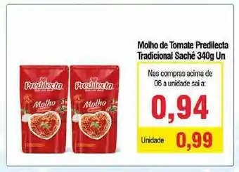 Spani Atacadista Molho De Tomate Predilecta Tradicional 340g oferta