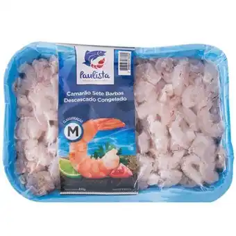 Camarão 7 barbas paulista pescados descascado 400g