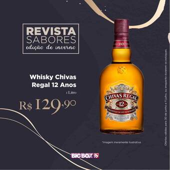 Big Box Whisky Chivas Regal 12 Anos 1L oferta