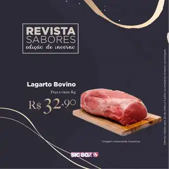 Big Box Lagarto Vovino Peça A Vácuo 1kg oferta