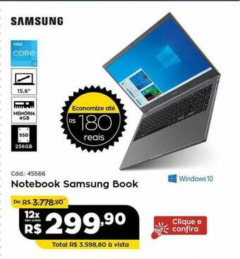 Ibyte Notebook Samsung Book oferta