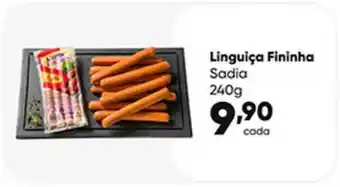Zaffari Linguiça Fininha Sadia 240g oferta
