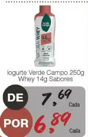 Supermercado Dalben Iogurte Verde Campo 250g Whey 14g Sabores oferta