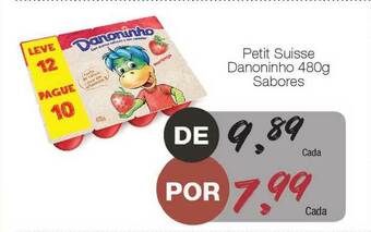 Supermercado Dalben Petit Suisse Danoninho Sabores 480g oferta