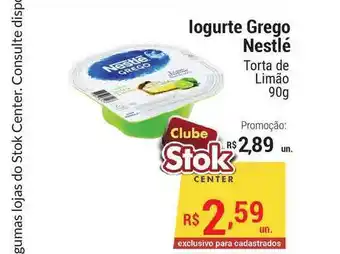 Stok Center Iogurte Grego Nestlé Torta De Limão 90g oferta