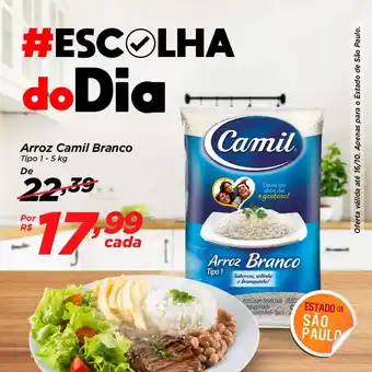 Dia Arroz Camil Branco Tipo 1 5kg oferta