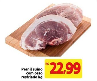 Extra Supermercado Pernil suino com Osso Resfriado 1kg oferta