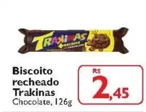 TodoDia Biscoito Recheado Trakinas 126g oferta