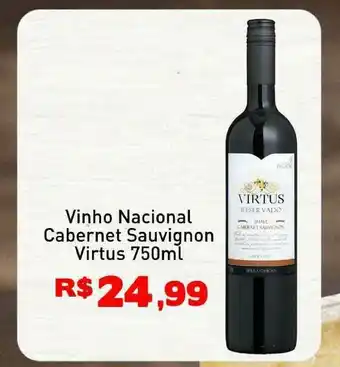 Tonin Superatacado Vinho Nacional Cabernet Sauvignon Virtus 750ml oferta