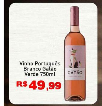 Tonin Superatacado Vinho Português Branco Gatão Verde 750ml oferta