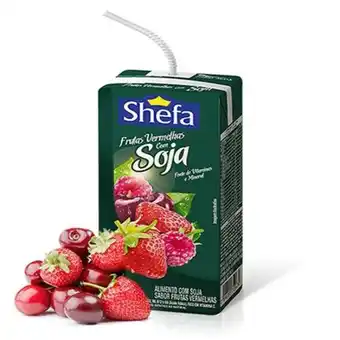 Serrano Supermercado Bebida de soja frutas vermelhas shefa 200ml oferta