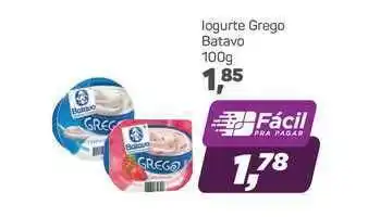Supermercados São Vicente Iogurte Grego Batavo 100g oferta