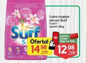 Lava roupas em pó surf 1.6kg