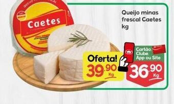 Queijo minas frescal caetes kg