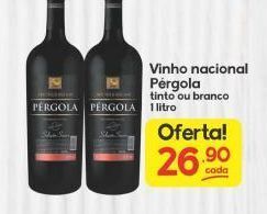 Supermercados Princesa Vinho nacional pérgola 1l oferta