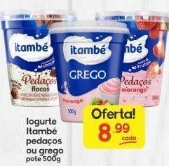 Supermercados Princesa Iogurte itambé pedaços ou grego 500g oferta