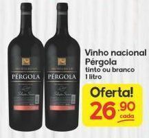 Supermercados Princesa Vinho nacional pérgola 1lt oferta