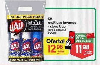 Supermercados Princesa Kit multiuso lavanda + cloro uau 500ml oferta