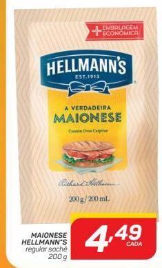 Maionese hellmann's 200g