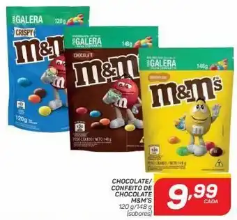 Chocolate/confeito de chocolate m&k